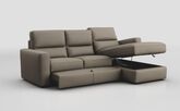 Loiano 3 Seater Sofa with Right Hand Facing Lounger & Sliding Footrest