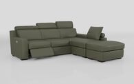 Crostolo 3 Corner 1 Left Hand Facing Power Recliner and Right Hand Facing Chaise Sofa with Ottoman | Crostolo Sofa Range | ScS