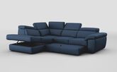 Bagnara 1 Corner 2 Left Hand Facing Storage Chaise with Sliding Footrest & Manual Head Tilt