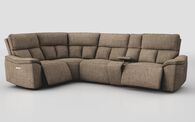 Pianello 1 Corner 3 Power Recliner Sofa with Console & Power Head Tilt | Pianello Sofa Range | ScS
