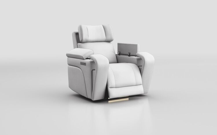 Adstock Power Recliner Chair with Power Head Tilt, Lumbar, Massage, Audio, Heat & LED Lights | Adstock Sofa Range | ScS