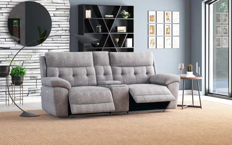 Belford 3 Seater Power Recliner Sofa with Media Console and Power Head Tilt | Belford Sofa Range | ScS