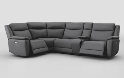 Savio 1 Corner 3 Power Recliner Sofa with Power Console | Savio Sofa Range | ScS