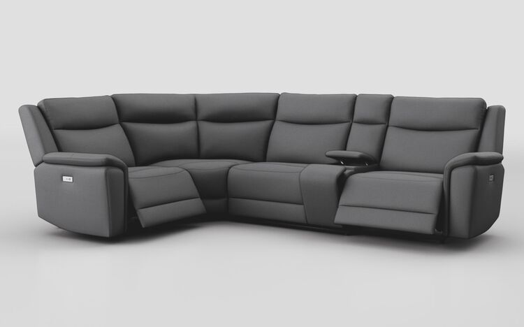 Savio 1 Corner 3 Power Recliner Sofa with Power Console | Savio Sofa Range | ScS