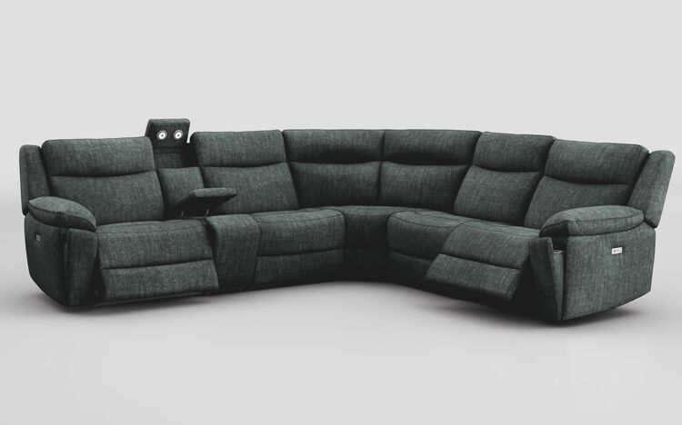 Villa 3 Corner 3 Power Recliner Sofa & Console with Lights | Villa Sofa Range | ScS