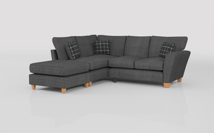 Theo Fabric 1 Corner 2 Left Hand Facing Chaise Standard Back Sofa | Theo Sofa Range | ScS