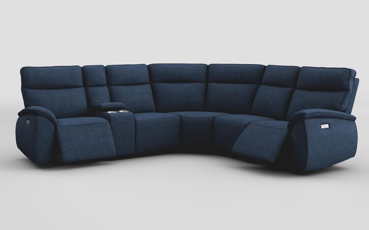 Solara 2 Corner 2 Power with Regular Storage Console | Solara Sofa Range | ScS