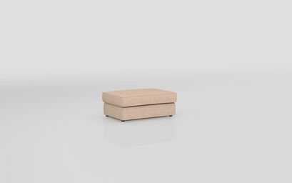 Theo Fabric Plain Top Banquette Footstool | Theo Sofa Range | ScS