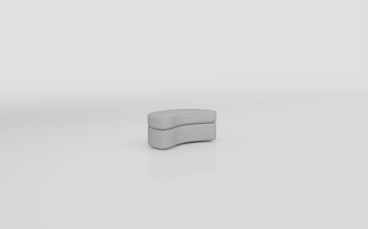 Hugo Fabric Large Twister Footstool | Hugo Sofa Range | ScS