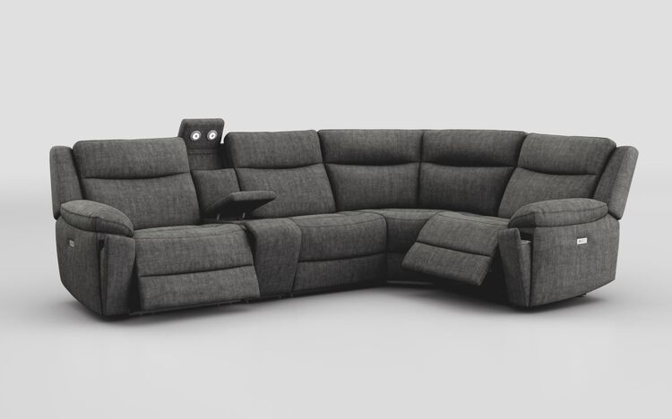 Villa 3 Corner 1 Power Recliner Sofa & Console with Lights | Villa Sofa Range | ScS