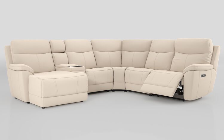 Eldwick 3 Corner 3 Right Hand Facing Power Left Hand Facing Console & Chaise Sofa with Head Tilt | Eldwick Sofa Range | ScS