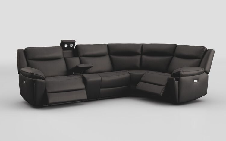 Villa 3 Corner 1 Power Recliner Sofa & Console with Lights | Villa Sofa Range | ScS