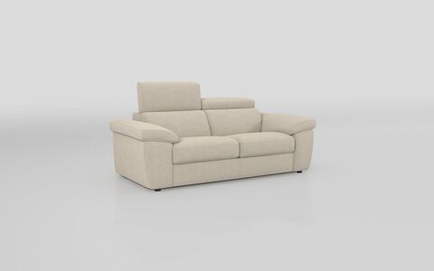 1 Brown Fabric Norbello 3 Seater Sofa