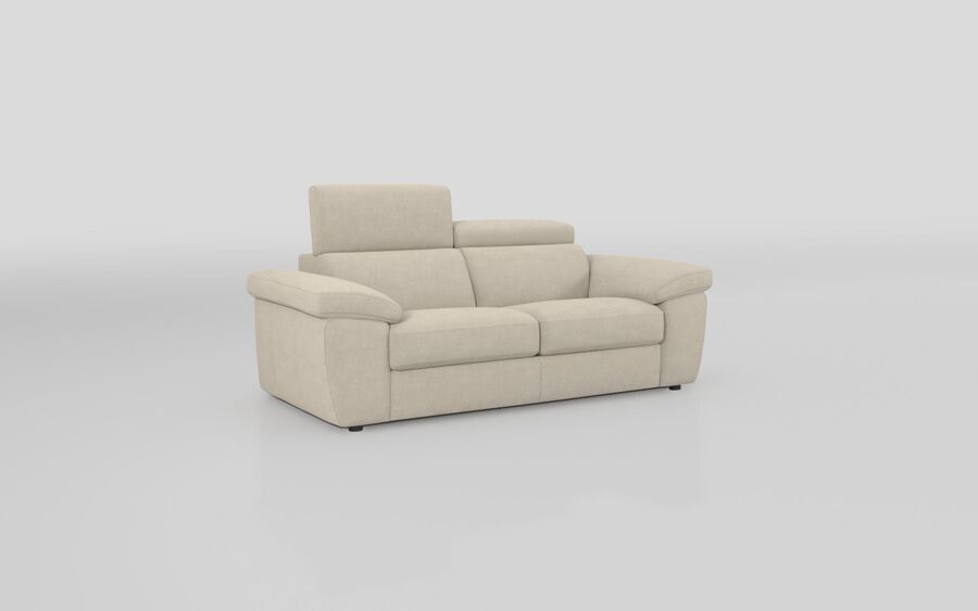 1 Brown Fabric Norbello 3 Seater Sofa