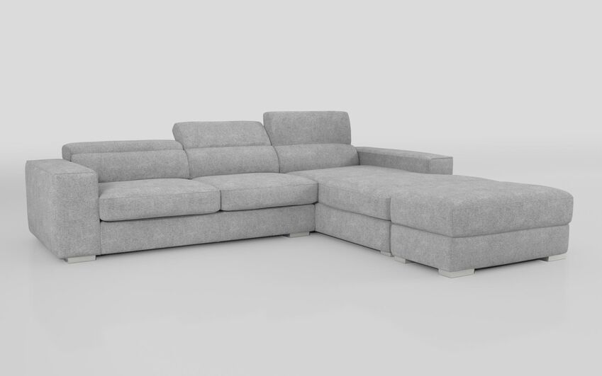 Frigento 4 Seater Sofa Right Hand Facing Lounger Ottoman
