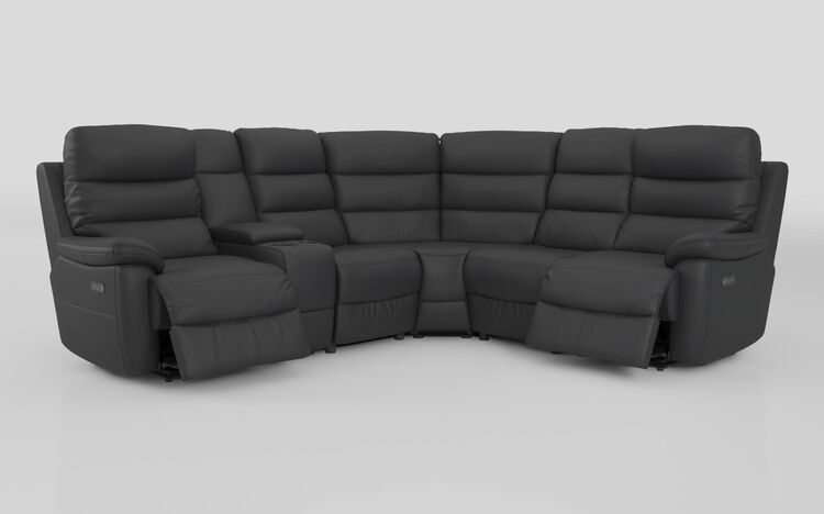 Ossett 2 Corner 2 Power Sofa with Left Hand Facing Console & Head Tilt | Ossett Sofa Range | ScS