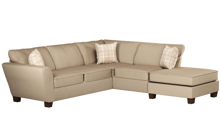 Theo Fabric 2 Corner 1 Right Hand Facing Chaise Standard Back Sofa | Theo Sofa Range | ScS