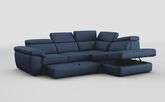 Bagnara 2 Corner 1 Right Hand Facing Storage Chaise with Sliding Footrest & Manual Head Tilt