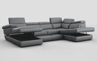 Bagnara Corner Sofa with LHF Storage Lounger, RHF Chaise, Sliding Footrest & Manual Head Tilt | Bagnara Sofa Range | ScS