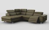 Viserba 2 Corner 3 RHF Power Recliner with Power Head Tilt & LHF Chaise with Manual Head Tilt