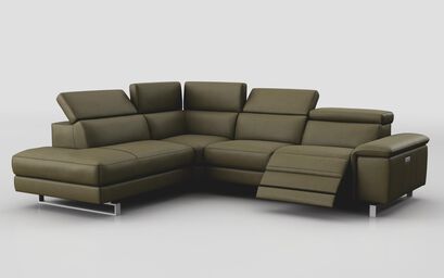 Viserba 2 Corner 3 RHF Power Recliner with Power Head Tilt & LHF Chaise with Manual Head Tilt | Viserba Sofa Range | ScS