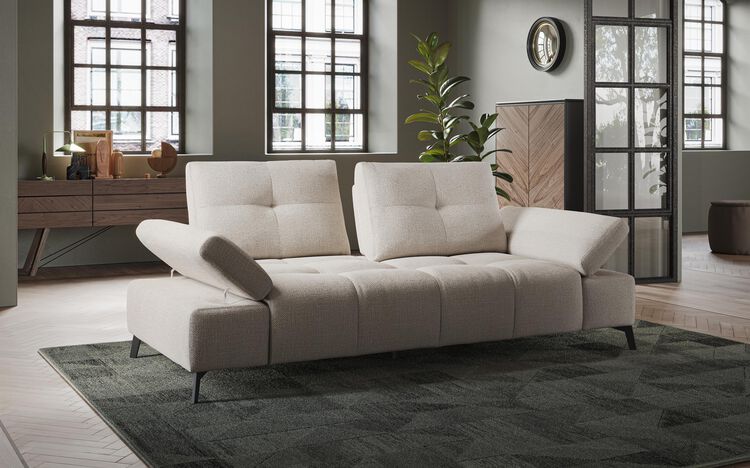 Linaro 3 Seater Sofa with Power Sliding Backrest & Adjustable Arms | Linaro Sofa Range | ScS
