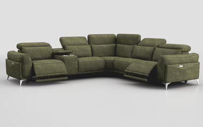 Gattolino 2 Corner 2 Power Recliner Sofa with Manual Headrests & Console | Gattolino Sofa Range | ScS