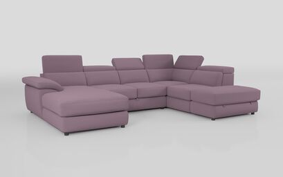 Norbello Corner Sofa Bed with Right Hand Facing Chaise and Left Hand Facing Storage Lounger and Otto | Norbello Sofa Range | ScS