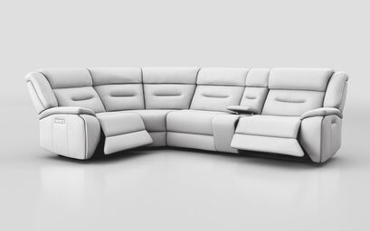 Massari 1 Corner 3 Power Recliner Sofa with Console & Head Tilt | Massari Sofa Range | ScS