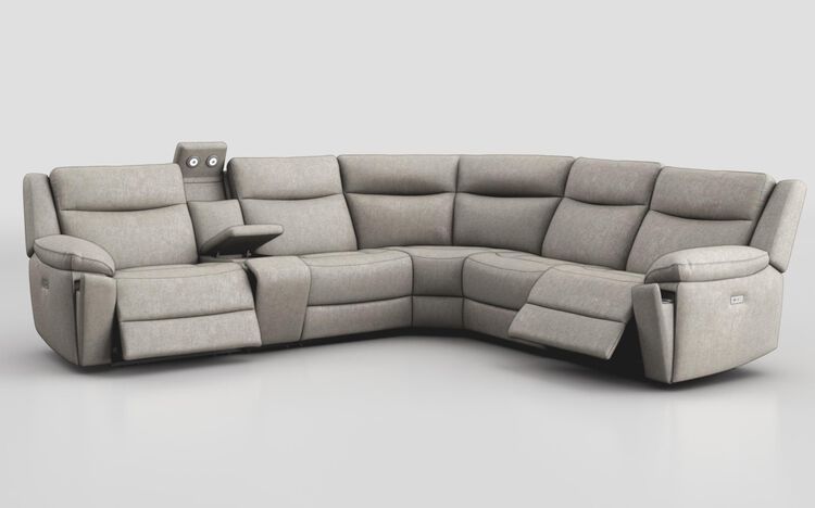 Villa 3 Corner 3 Power Recliner Sofa & Console with Lights | Villa Sofa Range | ScS