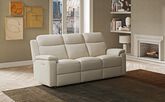 Calboli Express 3 Seater Power Recliner with Head Tilt, Lumbar, Draws & Table