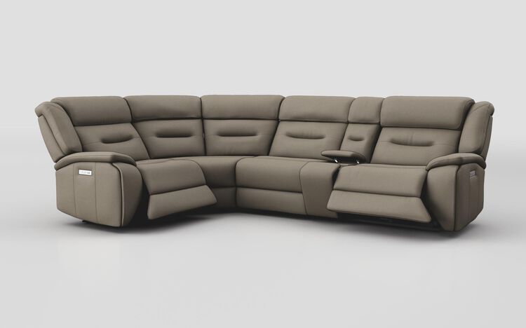 Massari 1 Corner 3 Power Recliner Sofa with Console & Head Tilt | Massari Sofa Range | ScS