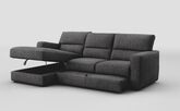 Tredozio 4 Seater Sofa with Sliding Footrest & Left Hand Facing Storage Lounger