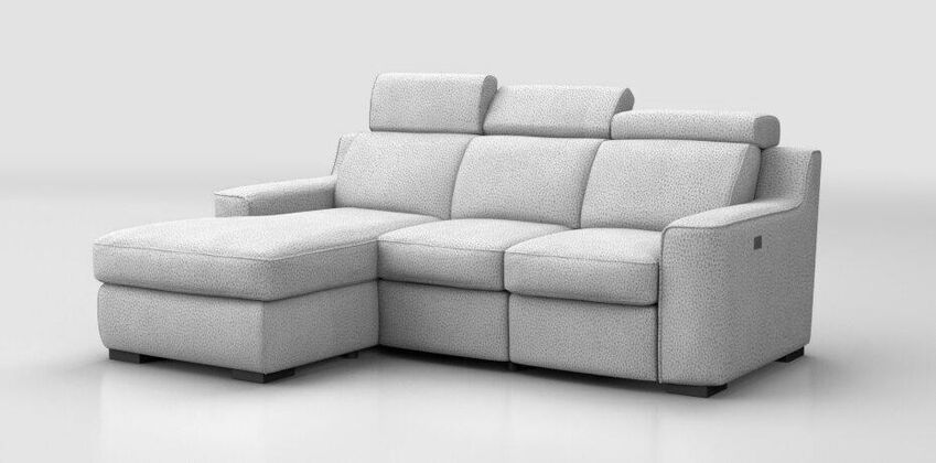 Crostolo 4 Seater Left Hand Facing Power Recliner Sofa