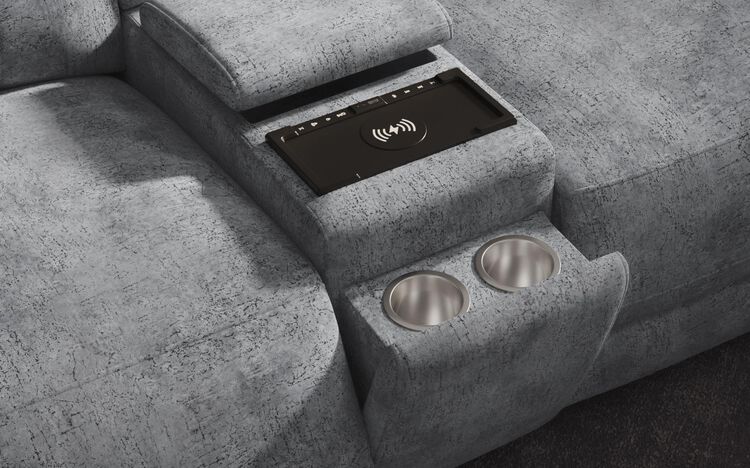 Belford 3 Corner 1 Power Recliner with Media Unit and Power Head Tilt | Belford Sofa Range | ScS