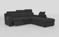 Crostolo 3 Corner 1 Left Hand Facing Power Recliner and Right Hand Facing Chaise Sofa with Ottoman | Crostolo Sofa Range | ScS