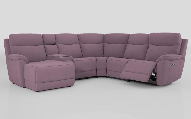 Eldwick 3 Corner 3 Right Hand Facing Power Left Hand Facing Console & Chaise Sofa with Head Tilt & L | Eldwick Sofa Range | ScS