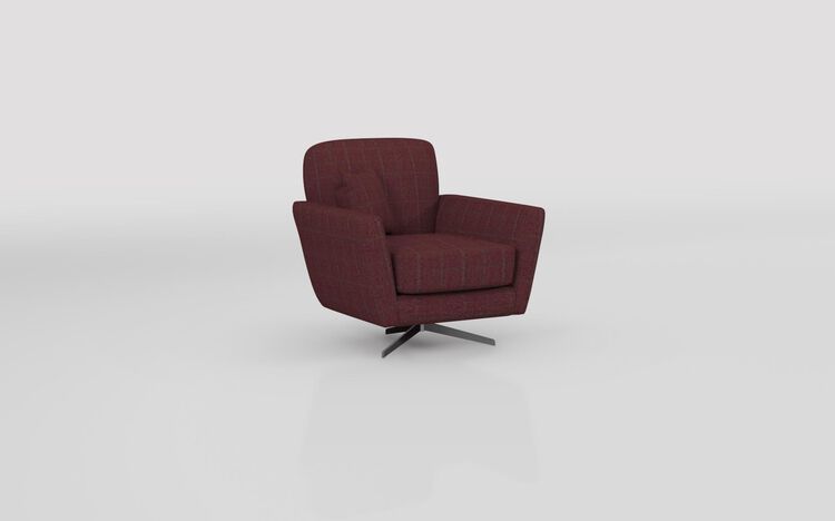 Theo Fabric Pattern Swivel Chair | Theo Sofa Range | ScS