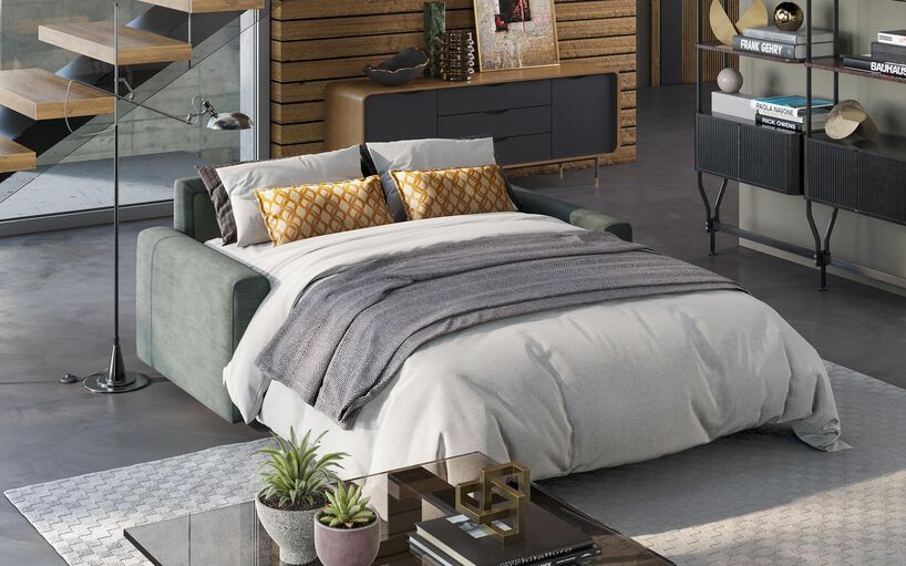 Barete 3 Seater Sofa Bed with Large Armrest