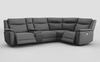 Savio 3 Corner 1 Power Recliner Sofa with Media Console & Silver Charging Pad | Savio Sofa Range | ScS