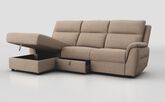 Sogliano 3 Seater Sofa With Drawer & Left Hand Facing Storage Chaise