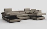 Bagnara Corner Sofa with LHF Storage Lounger, RHF Chaise, Sliding Footrest & Manual Head Tilt