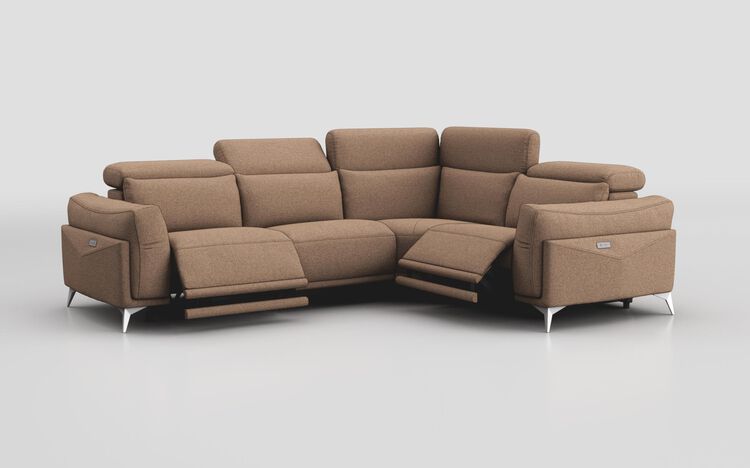 Gattolino 1 Corner 2 Power Sofa with Manual Head Tilt | Gattolino Sofa Range | ScS