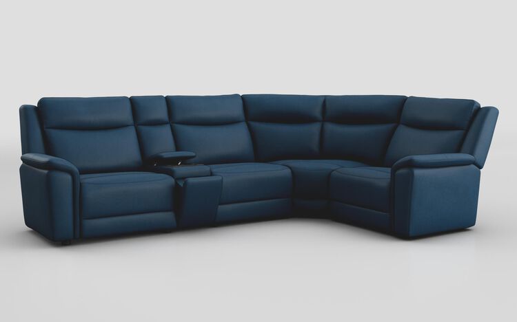 Savio 3 Corner 1 Sofa with Media Console & Black Charging Pad | Savio Sofa Range | ScS