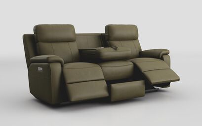 Calboli 3 Seater Power Recliner Sofa with Power Head Tilt & Table | Calboli Sofa Range | ScS