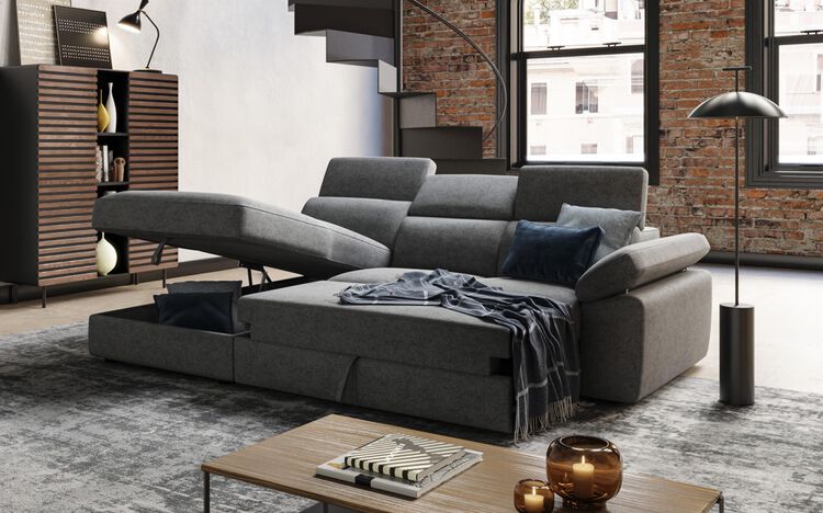 Quercioli 2 Corner 2 with Left Hand Facing Sofa Bed & Right Hand Facing Open End | Quercioli Sofa Range | ScS