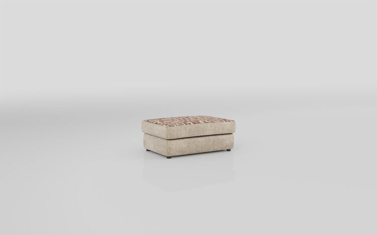 Living Esme Fabric Patterned Top Banquette Footstool | Esme Sofa Range | ScS