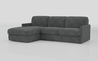 Barete Slim Arm 4 Seater Sofa Bed with Left Hand Facing Large Lounger | Barete Sofa Range | ScS