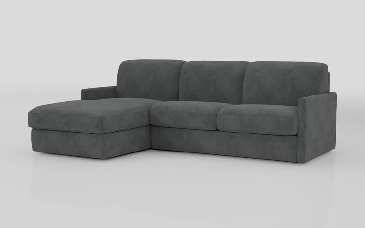 Barete Slim Arm 4 Seater Sofa Bed with Left Hand Facing Large Lounger | Barete Sofa Range | ScS