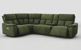 Pianello 1 Corner 3 Power Recliner Sofa with Console & Power Head Tilt